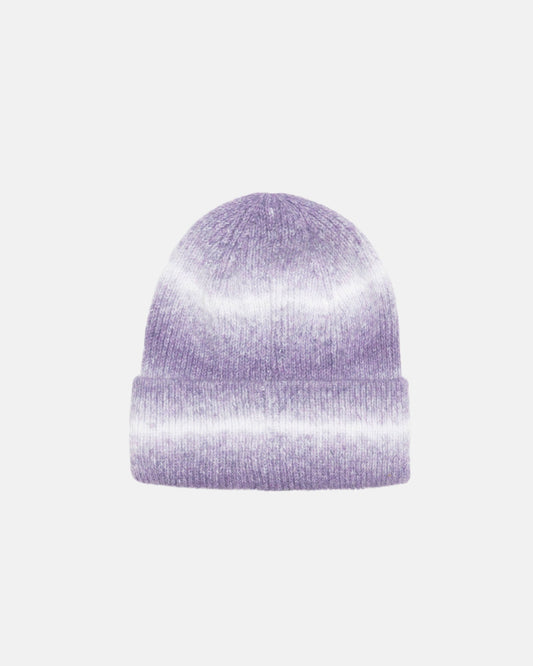 BONNET RAYÉ À REVERS EN TRICOT