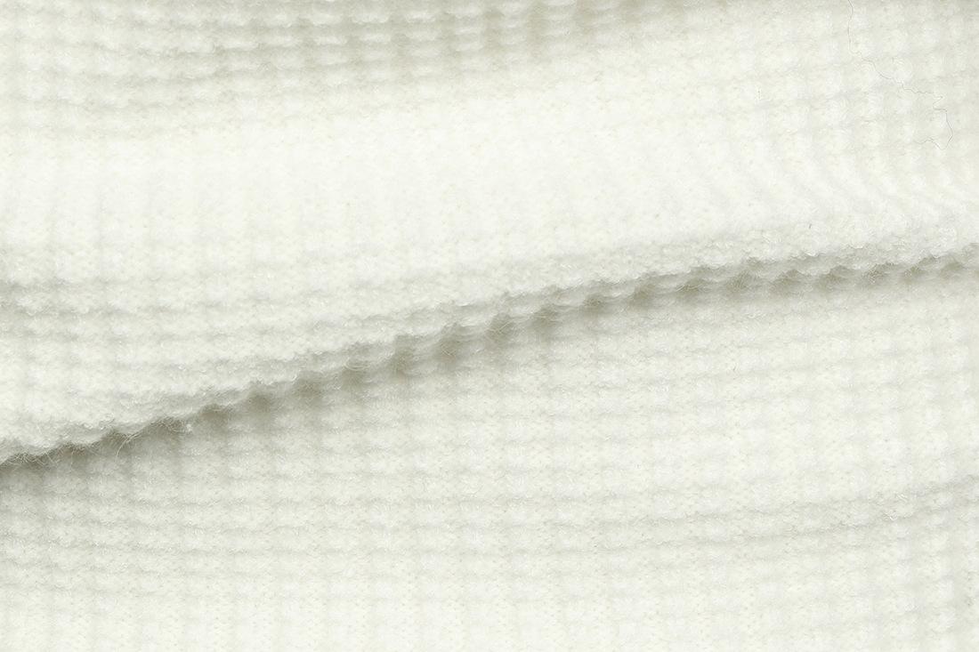 Chandail gaufré pour homme, ajusté, à col revers et demi-fermeture éclair