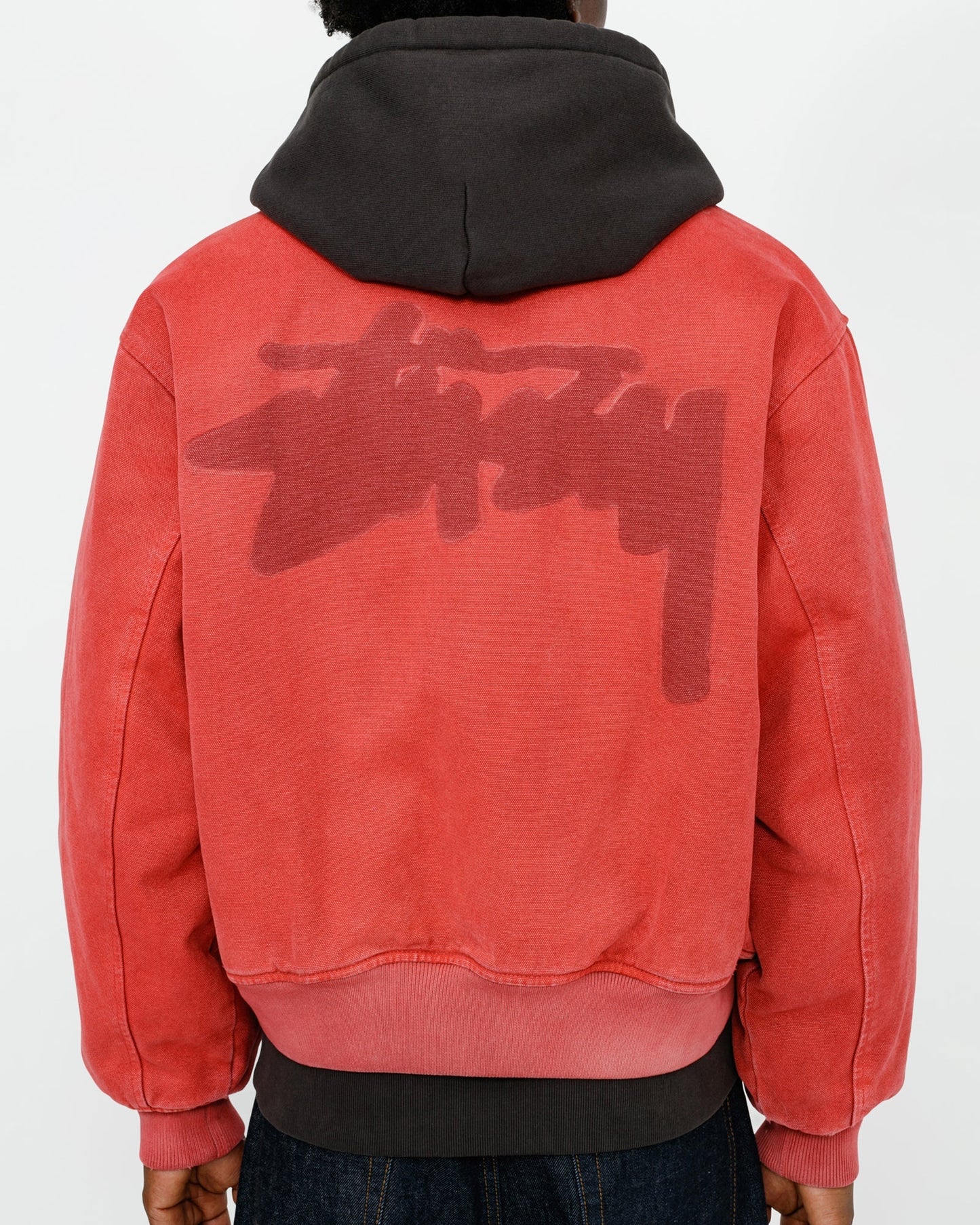 BLOUSON TEDDY EN TOILE AVEC LOGO FANTÔME