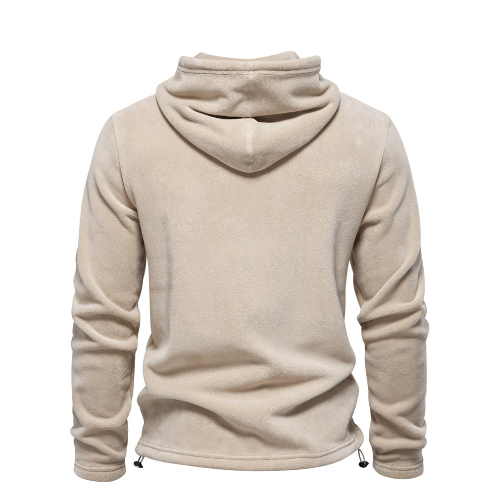 Pull à capuche pour homme avec cordon de serrage