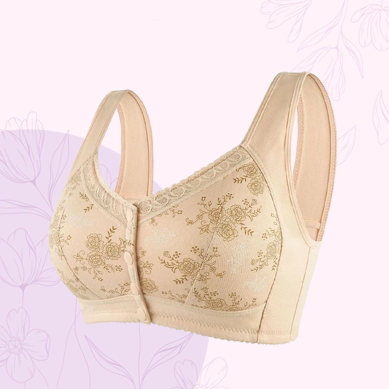 ✨Dernier jour : 1 acheté, 1 offert✨ Soutien-gorge en coton à fermeture avant