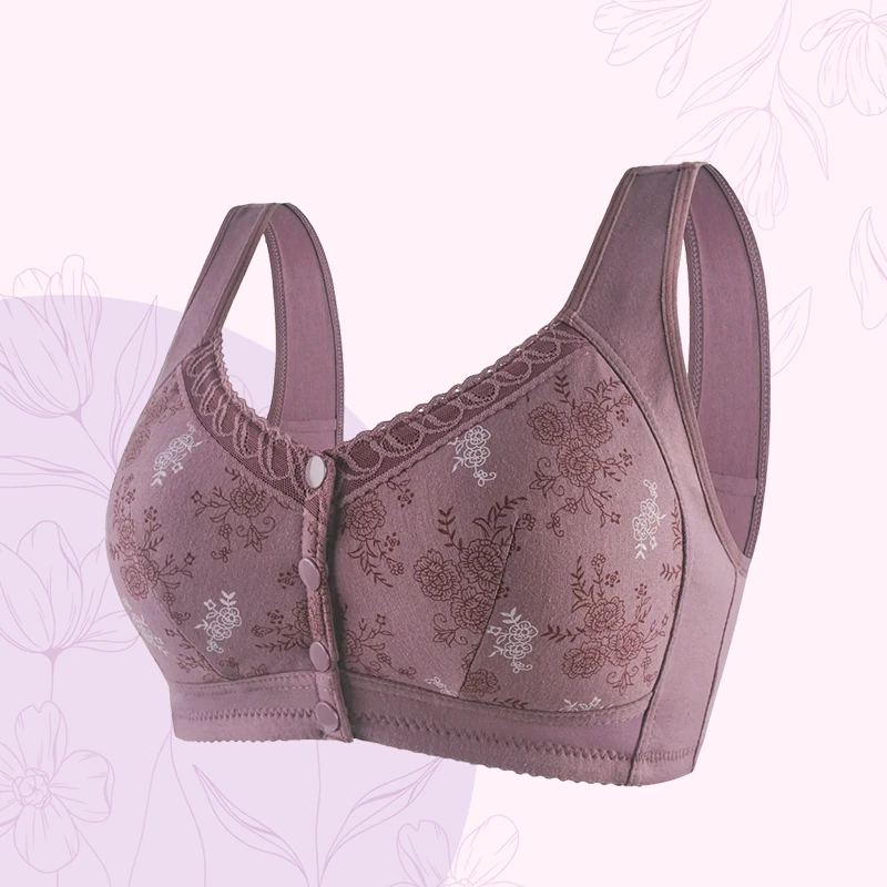 ✨Dernier jour : 1 acheté, 1 offert✨ Soutien-gorge en coton à fermeture avant