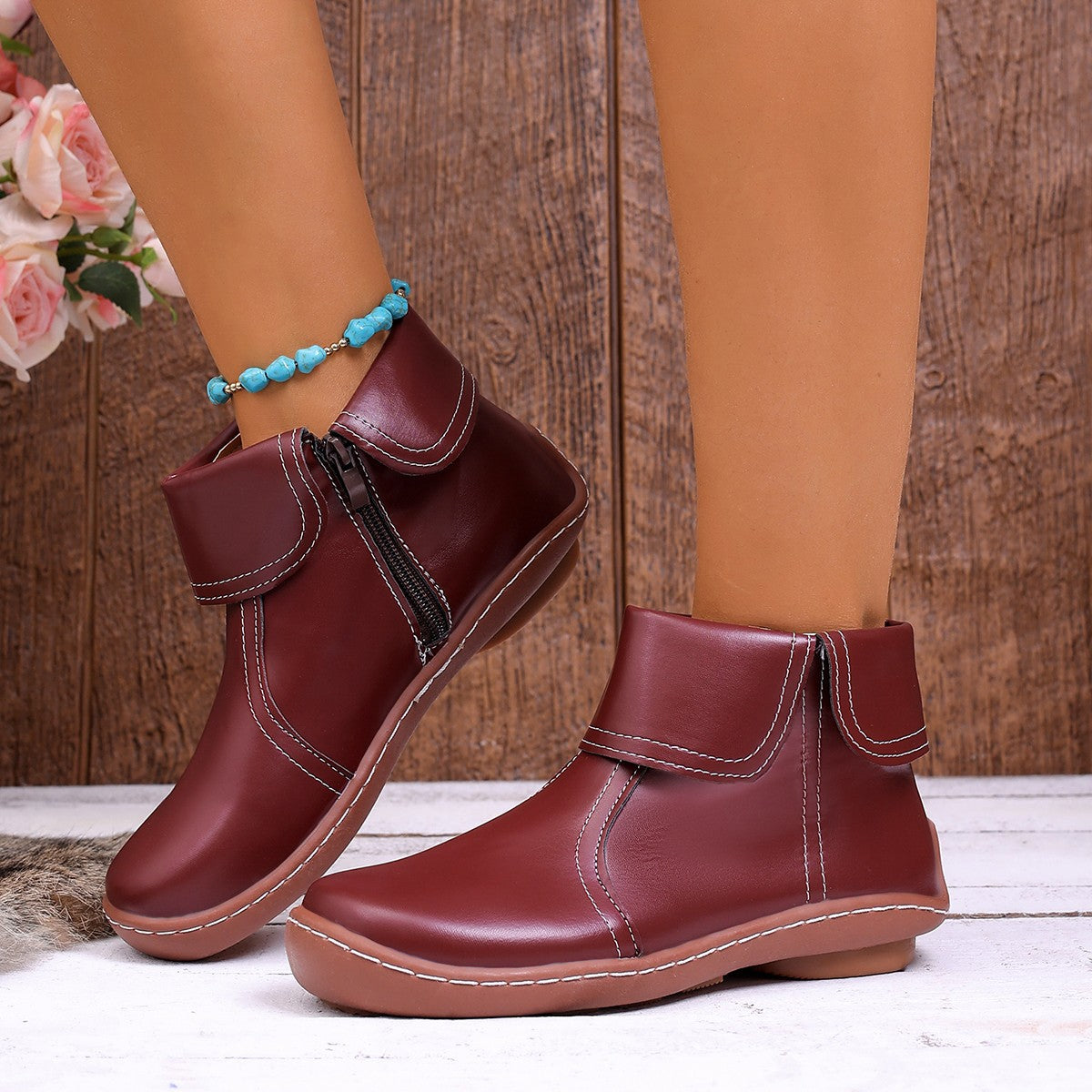 ⏰Letzter Tag! 45% RABATT🔥Orthopädische Wanderstiefel aus echtem Leder für Damen