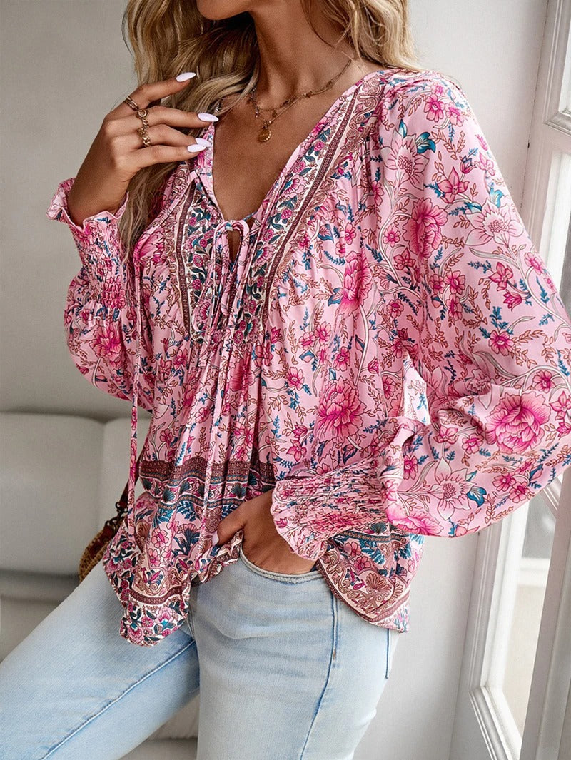 Sommer-Blumenshirt